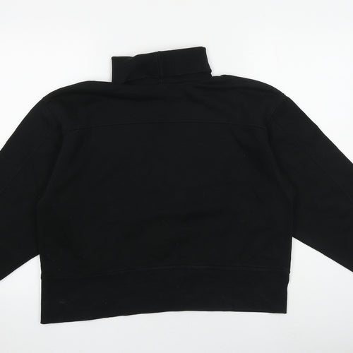 Zara Womens Black Polyester Pullover Sweatshirt Size L