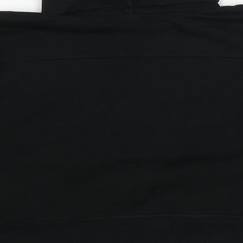 Zara Womens Black Polyester Pullover Sweatshirt Size L