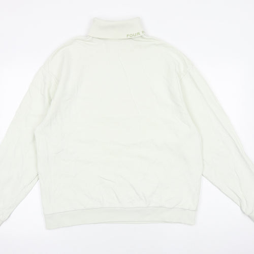 ASOS Womens Green Cotton Pullover Sweatshirt Size XS Pullover