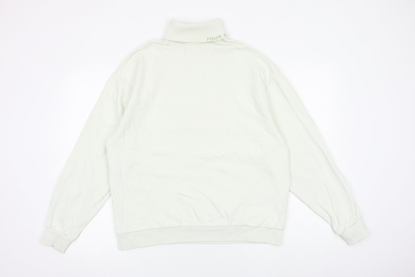 ASOS Womens Green Cotton Pullover Sweatshirt Size XS Pullover