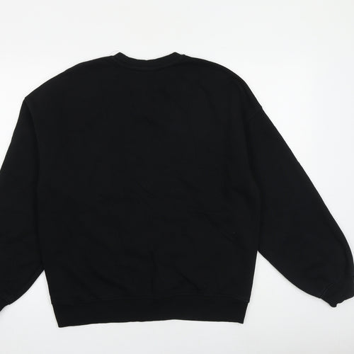 Bershka Womens Black Polyester Pullover Sweatshirt Size XS Pullover - Be yourself