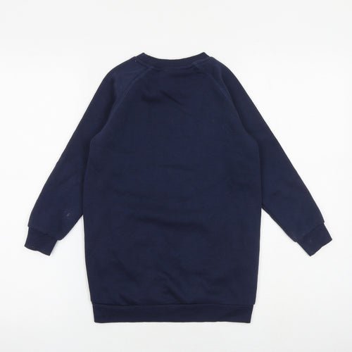 Pineapple Girls Blue Cotton Pullover Sweatshirt Size 5-6 Years Pullover