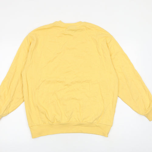 Reclaimed Vintage Womens Yellow 100% Cotton Pullover Sweatshirt Size S Pullover - Reclaimed Vintage London