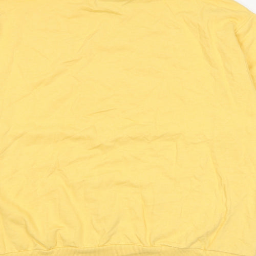 Reclaimed Vintage Womens Yellow 100% Cotton Pullover Sweatshirt Size S Pullover - Reclaimed Vintage London