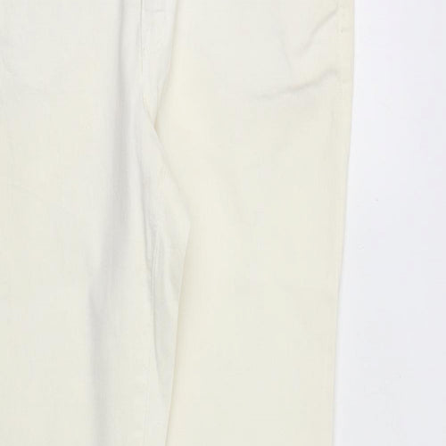 Yessica Womens Ivory Cotton Skinny Jeans Size 10 L31 in Slim Zip