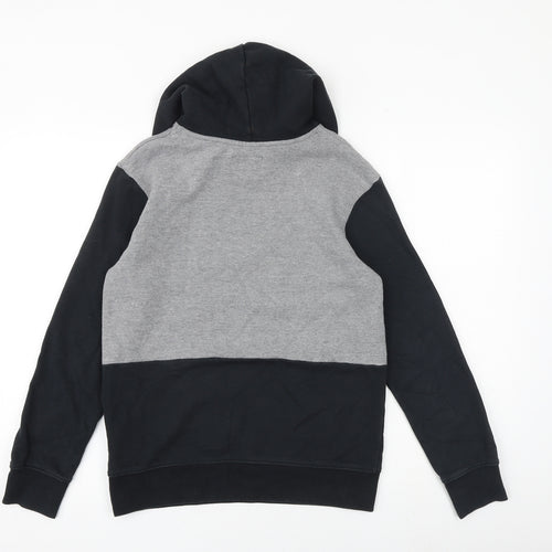 Jordan Boys Black Colourblock Cotton Pullover Hoodie Size 12-13 Years Pullover