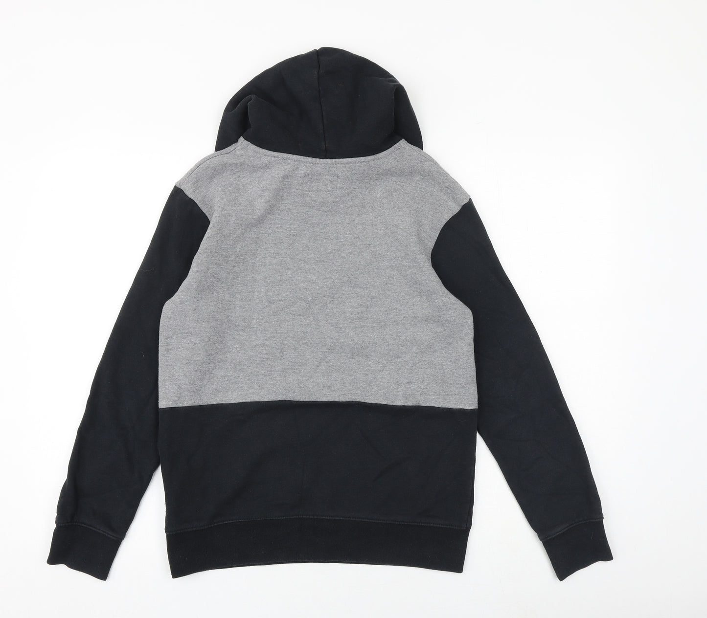 Jordan Boys Black Colourblock Cotton Pullover Hoodie Size 12-13 Years Pullover