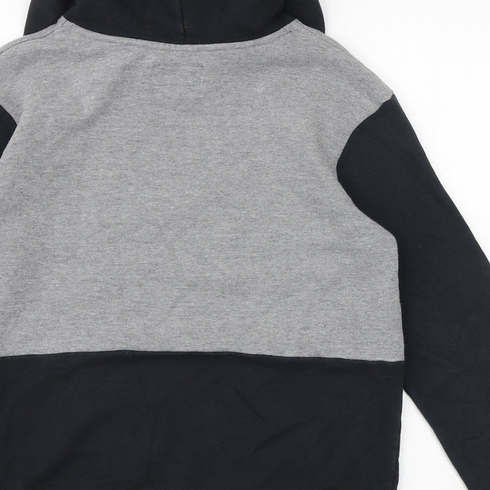 Jordan Boys Black Colourblock Cotton Pullover Hoodie Size 12-13 Years Pullover