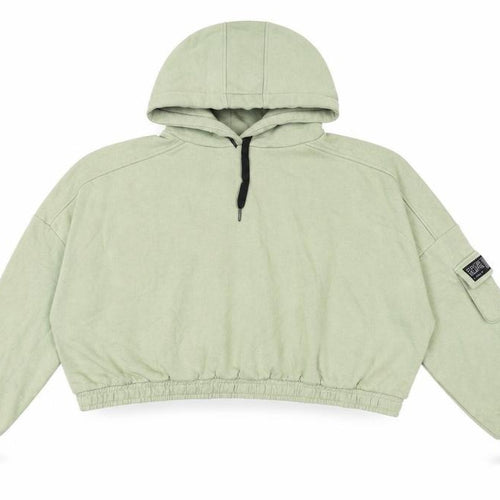 Kim Petras Womens Green Cotton Pullover Hoodie Size 2XL Pullover