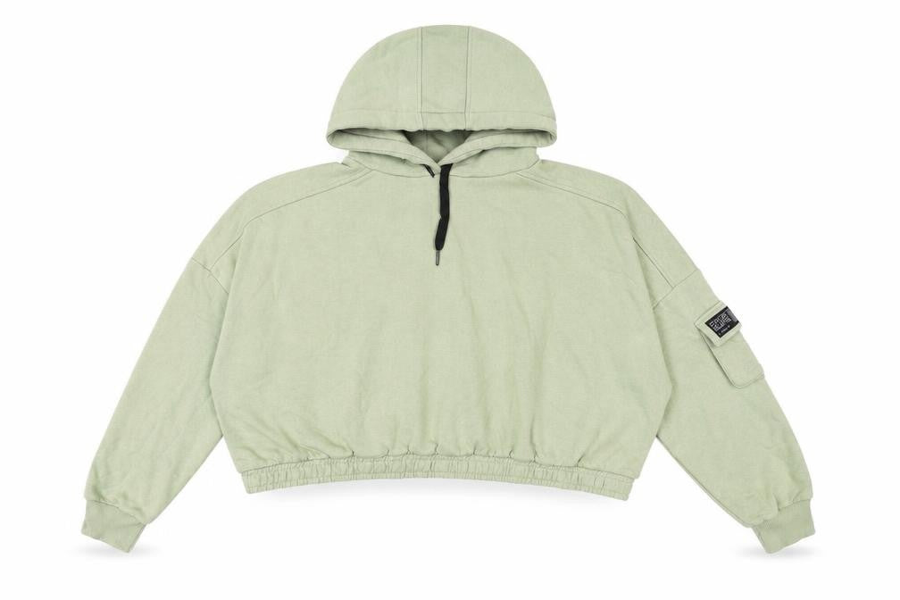Kim Petras Womens Green Cotton Pullover Hoodie Size 2XL Pullover