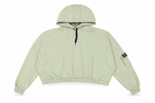 Kim Petras Womens Green Cotton Pullover Hoodie Size 2XL Pullover