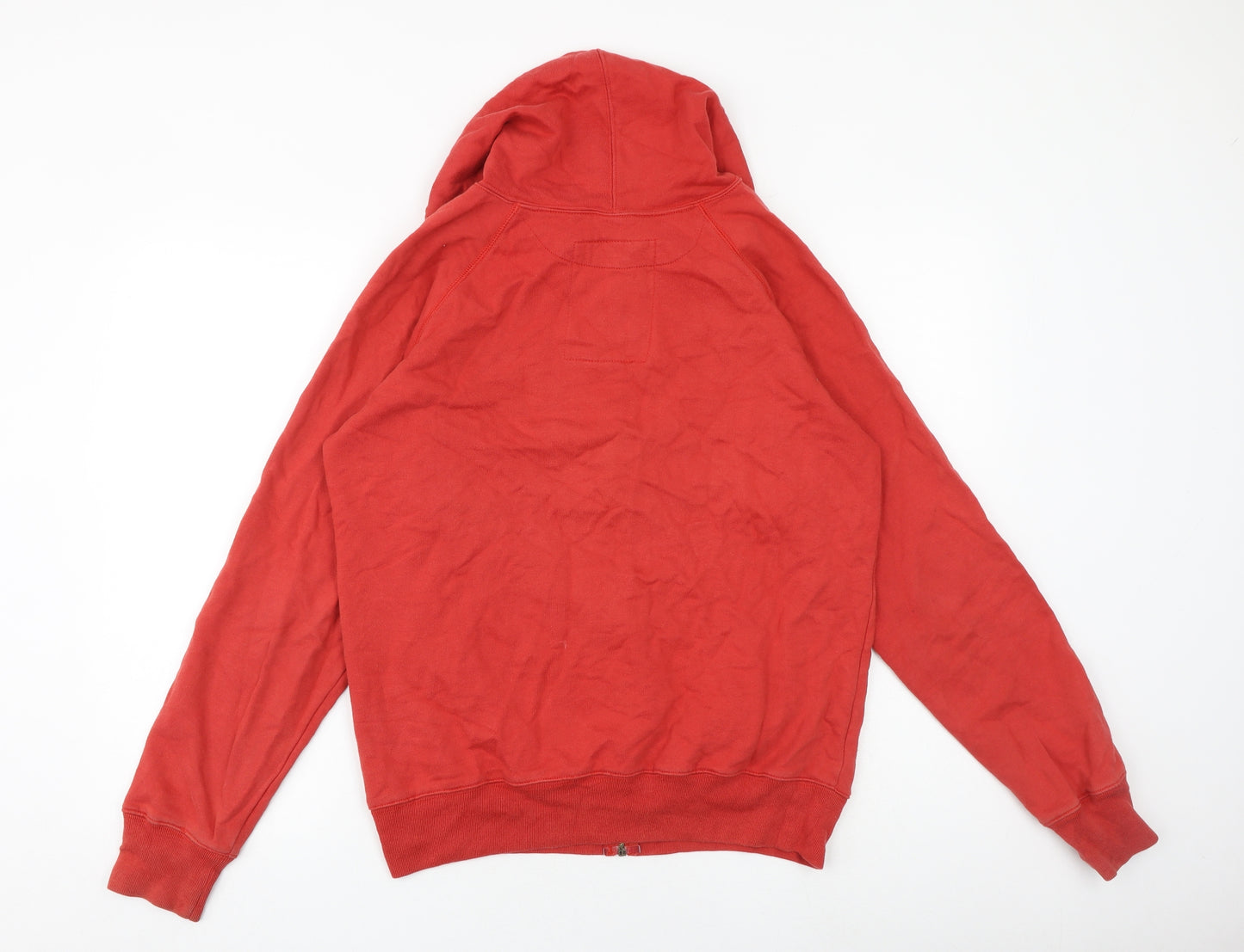 Octane Mens Red Cotton Full Zip Hoodie Size L