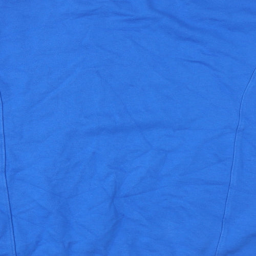 Zara Womens Blue Cotton Pullover Sweatshirt Size L Pullover - Souvenir of a time