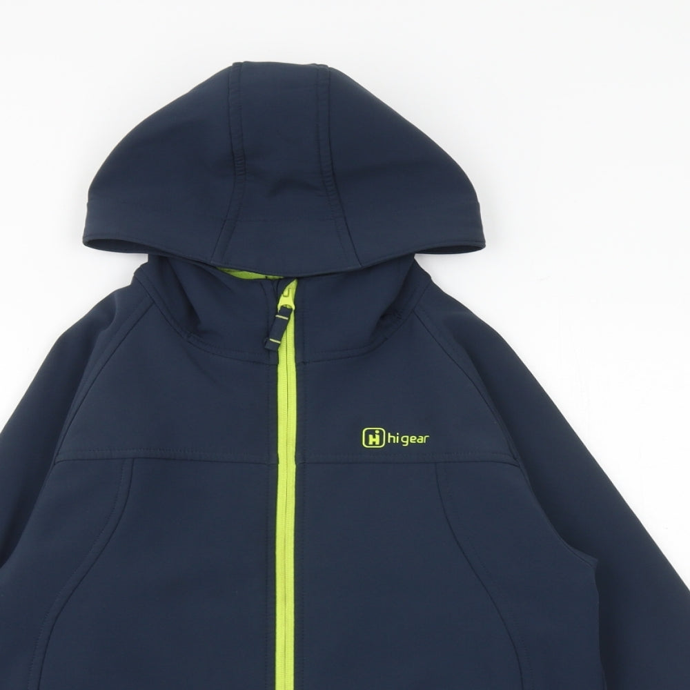 Hi Gear Boys Blue Basic Coat Coat Size 13-14 Years Zip