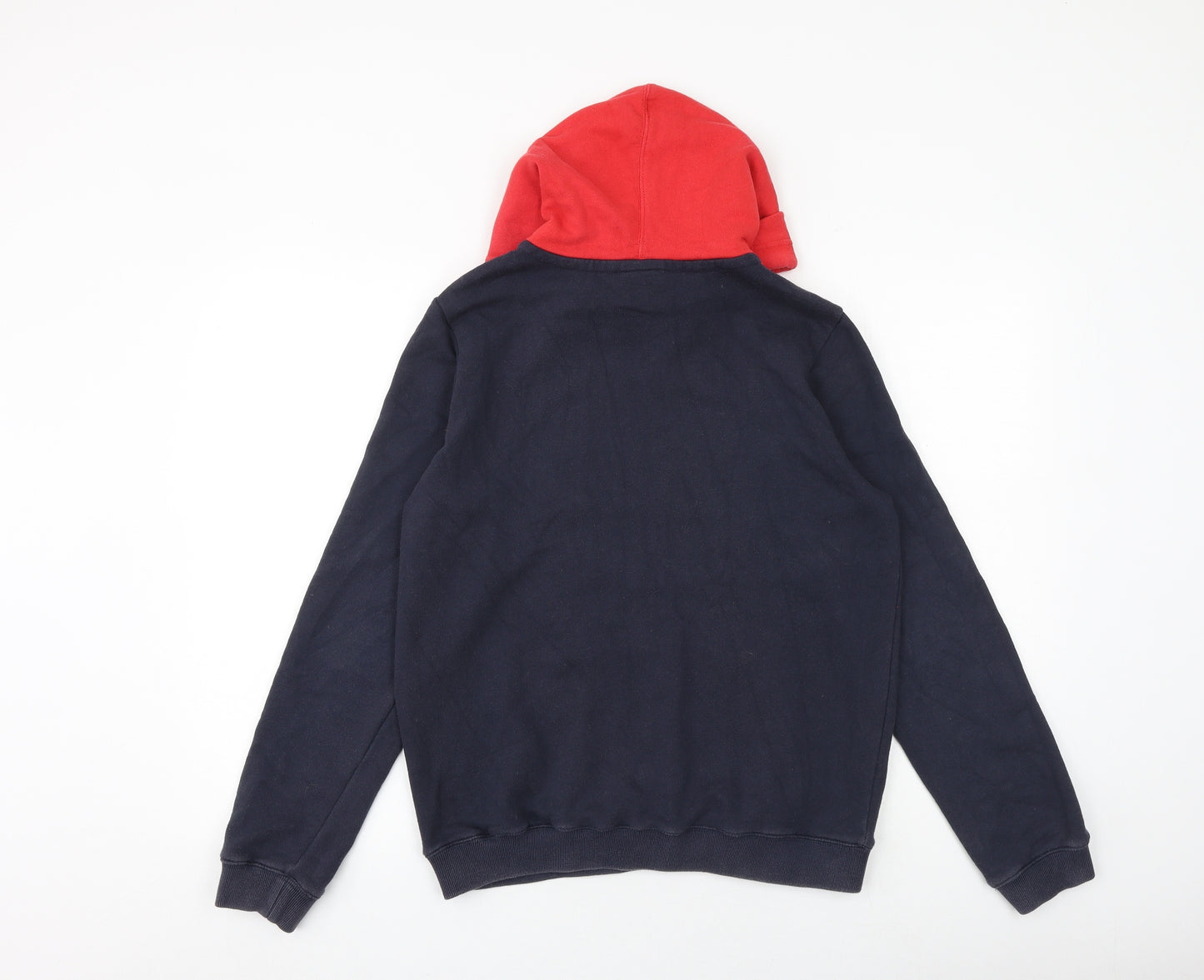 Macron Boys Blue Cotton Pullover Hoodie Size L Pullover - Stoke City FC