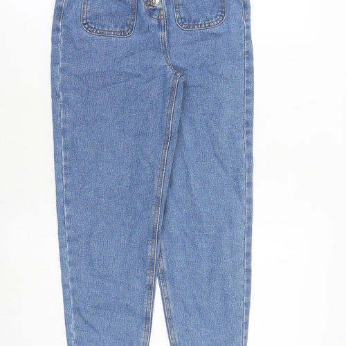 I Love Girls Wear Girls Blue 100% Cotton Skinny Jeans Size 9 Years L23 in Regular Zip