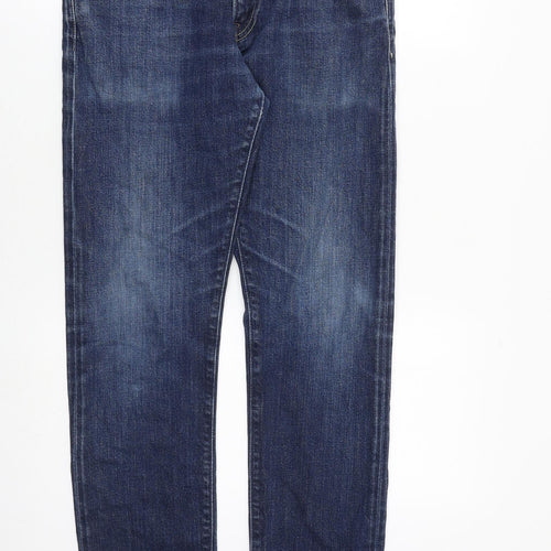 Polo Ralph Lauren Mens Blue Cotton Straight Jeans Size 32 in L32 in Regular Zip