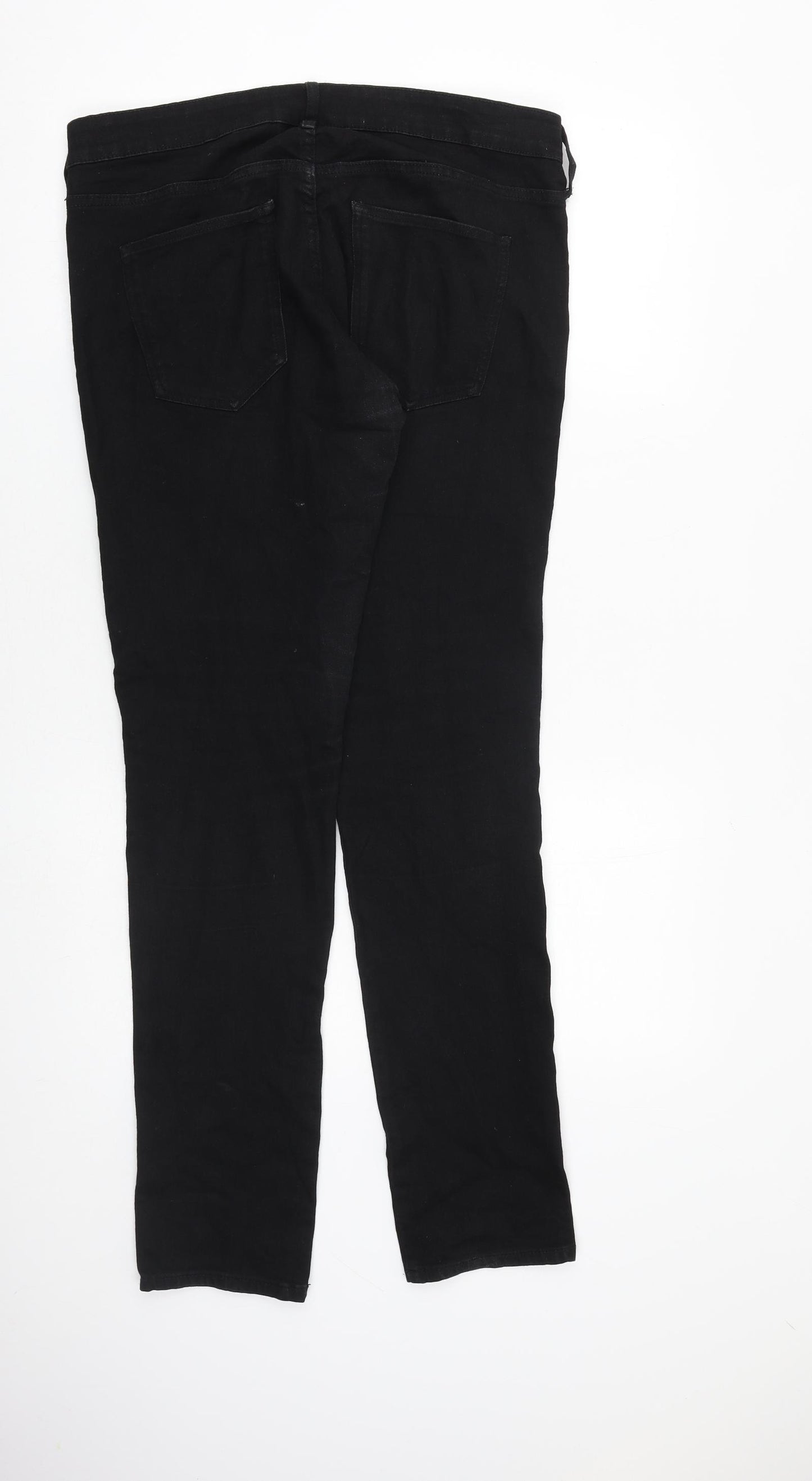 H&M Womens Black Cotton Skinny Jeans Size 32 in L32 in Regular Zip