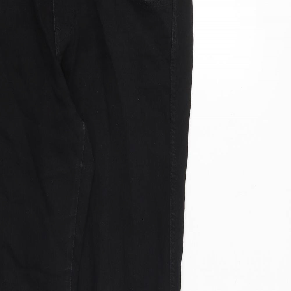 H&M Womens Black Cotton Skinny Jeans Size 32 in L32 in Regular Zip