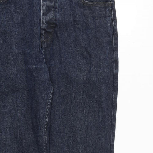 NEXT Mens Blue Cotton Straight Jeans Size 36 in L29 in Regular Zip