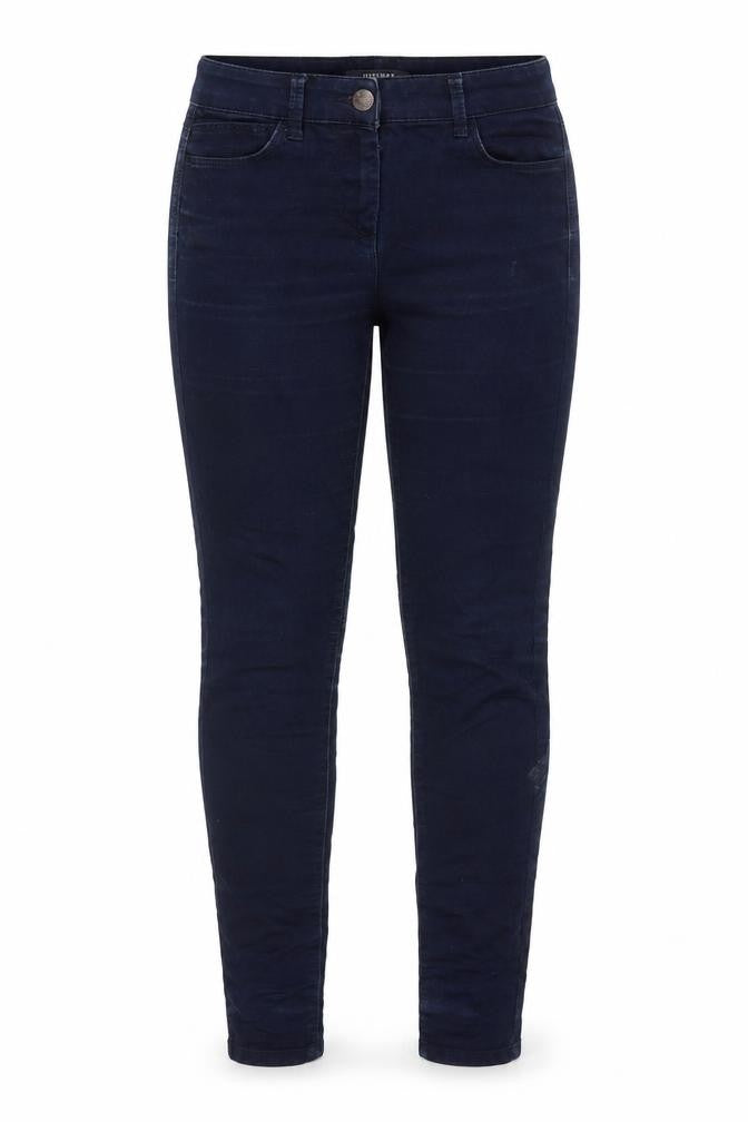 Marks and Spencer Womens Blue Cotton Skinny Jeans Size 8 L28 in Slim Zip