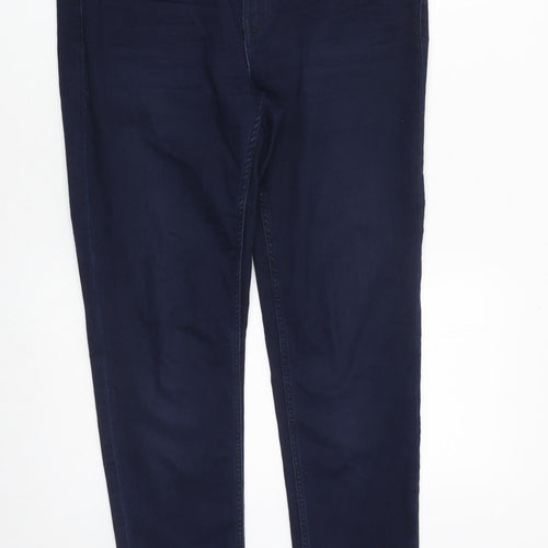 ESMARA Womens Blue Cotton Tapered Jeans Size 18 L27 in Regular Zip
