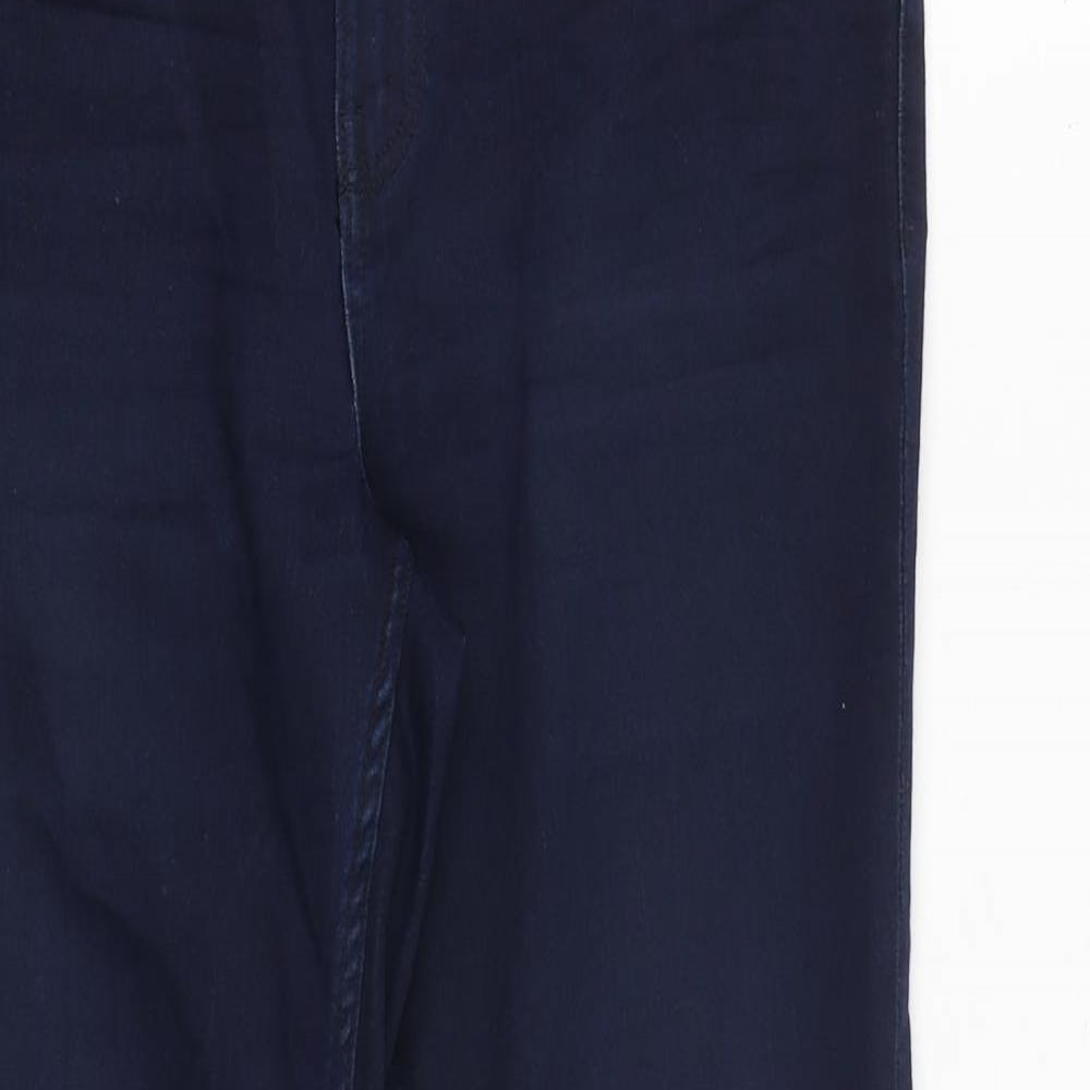ESMARA Womens Blue Cotton Tapered Jeans Size 18 L27 in Regular Zip
