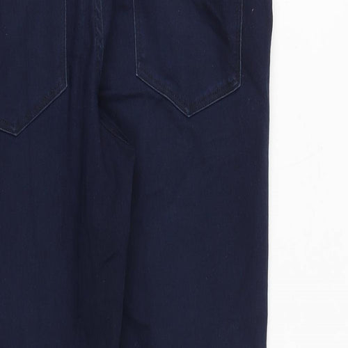 ESMARA Womens Blue Cotton Tapered Jeans Size 18 L27 in Regular Zip