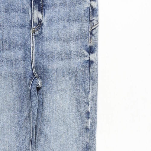 River Island Womens Blue Cotton Skinny Jeans Size 8 L28 in Slim Zip