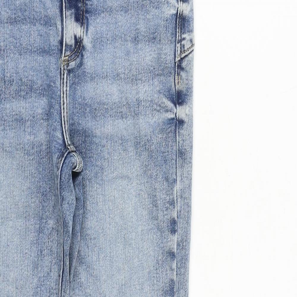 River Island Womens Blue Cotton Skinny Jeans Size 8 L28 in Slim Zip