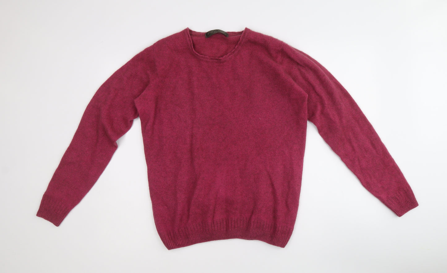 Noble Wilde Womens Purple Round Neck Wool Pullover Jumper Size 12