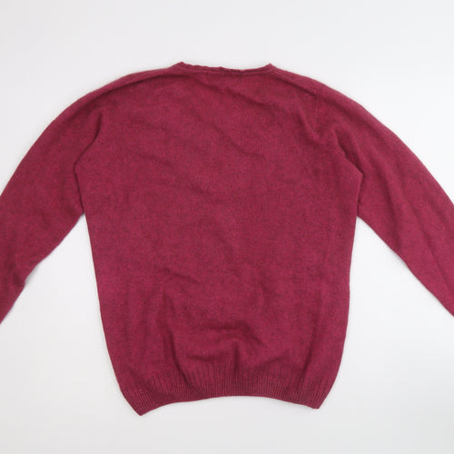Noble Wilde Womens Purple Round Neck Wool Pullover Jumper Size 12