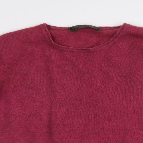 Noble Wilde Womens Purple Round Neck Wool Pullover Jumper Size 12