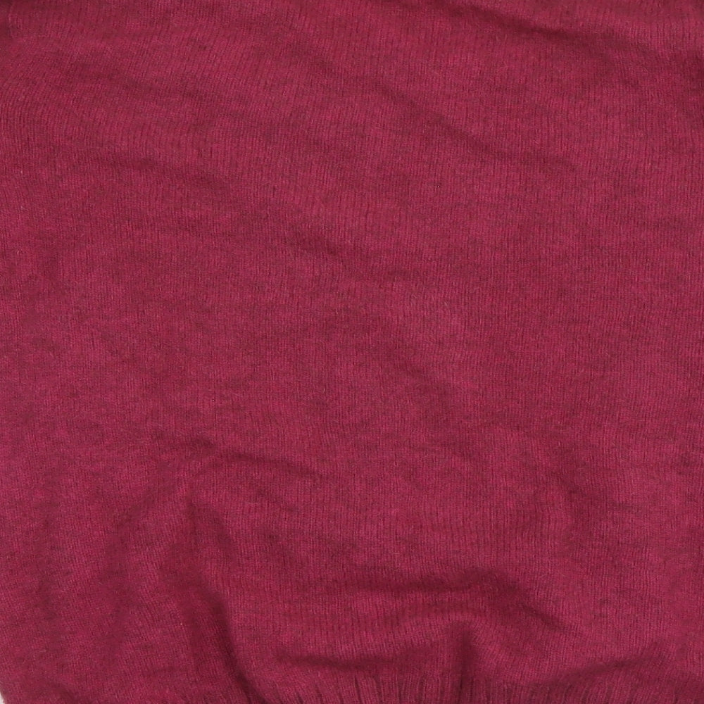 Noble Wilde Womens Purple Round Neck Wool Pullover Jumper Size 12