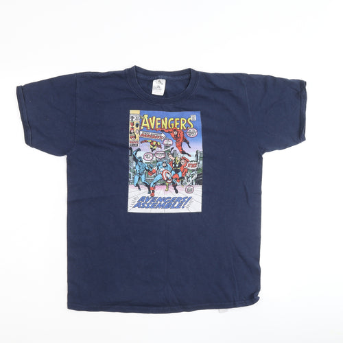 Disney Womens Multicoloured 100% Cotton Basic T-Shirt Size XL Crew Neck - Avengers