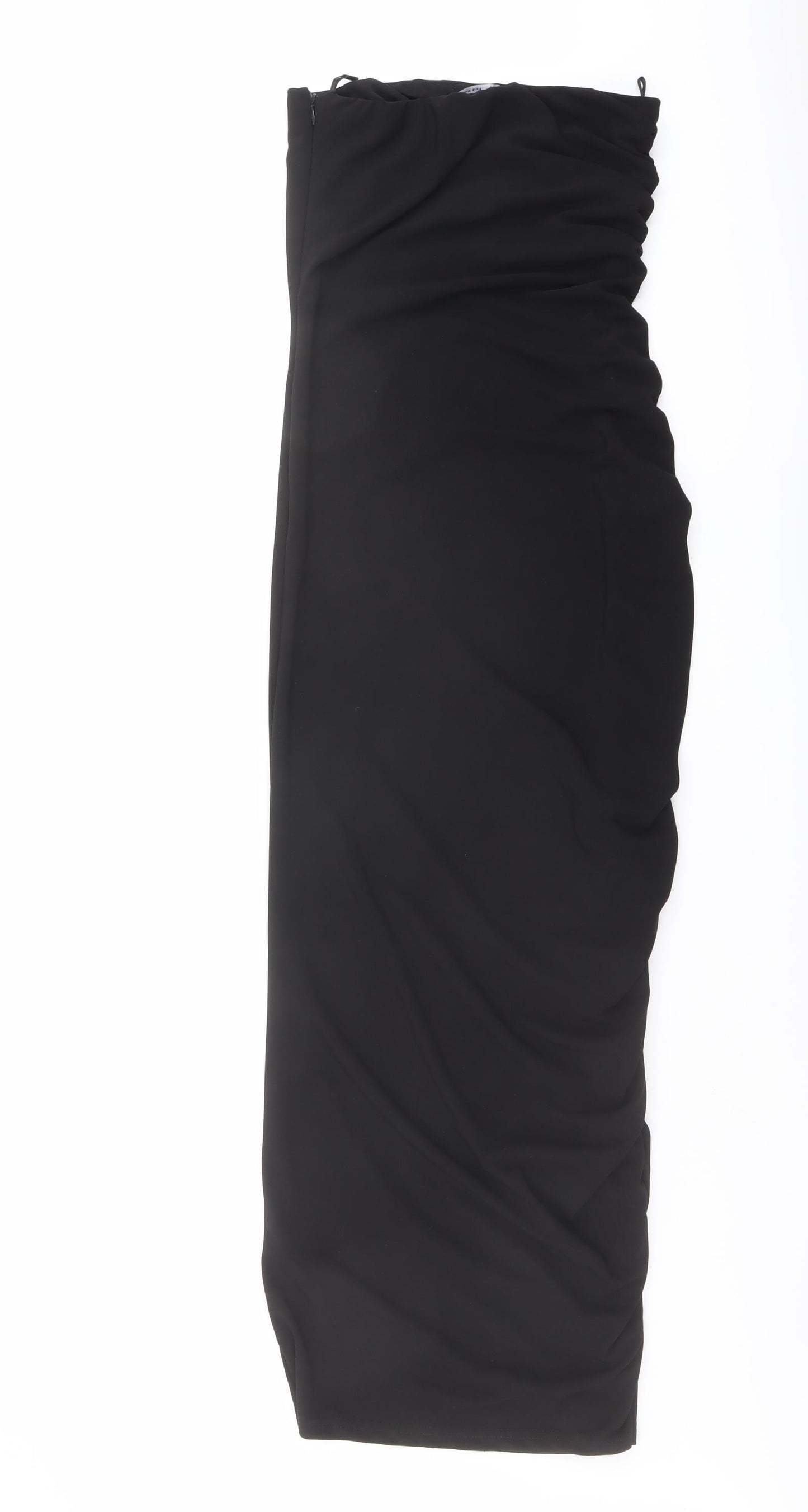 Zara Womens Black Polyester Bodycon Size XS Off the Shoulder Zip