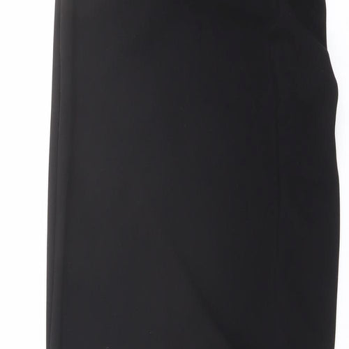 Zara Womens Black Polyester Bodycon Size XS Off the Shoulder Zip
