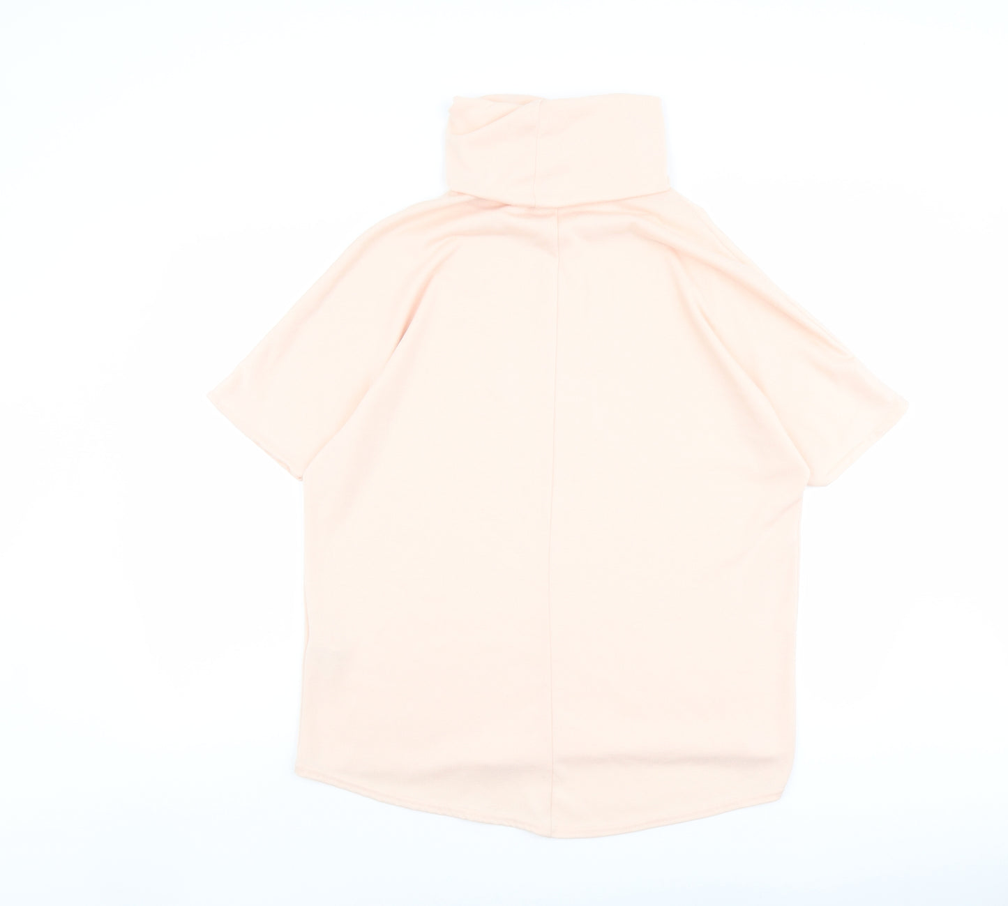 Apricot Womens Pink Polyester Basic Blouse Size S Roll Neck