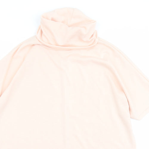 Apricot Womens Pink Polyester Basic Blouse Size S Roll Neck