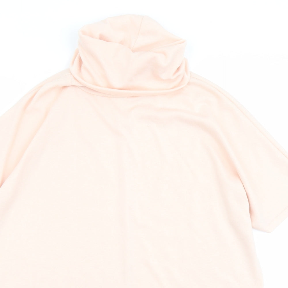 Apricot Womens Pink Polyester Basic Blouse Size S Roll Neck