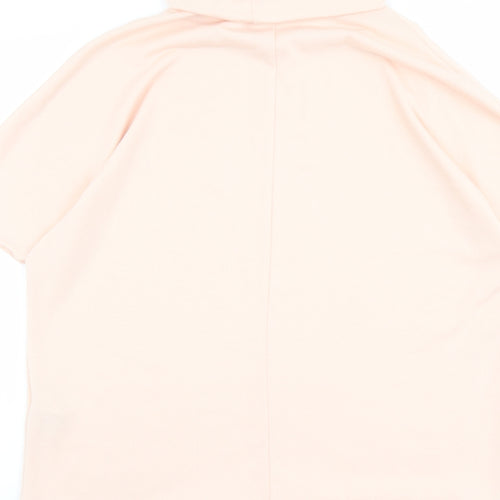 Apricot Womens Pink Polyester Basic Blouse Size S Roll Neck