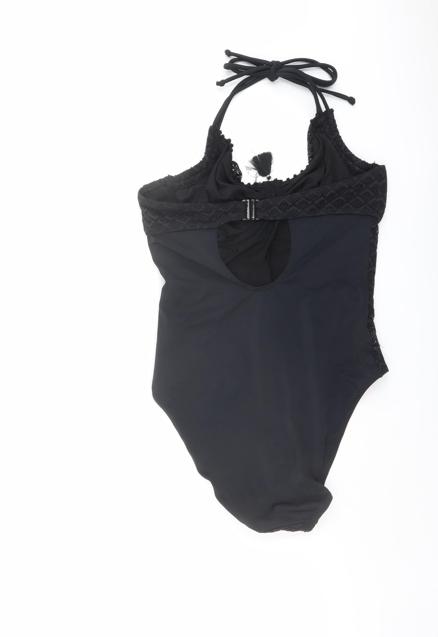 Pour Moi Womens Black Polyester One Piece Size 10