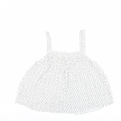 NEXT Womens White Polka Dot Viscose Camisole Tank Size 10 Square Neck