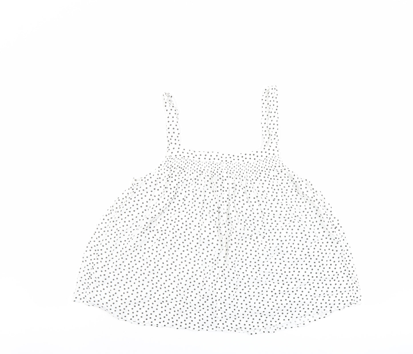 NEXT Womens White Polka Dot Viscose Camisole Tank Size 10 Square Neck
