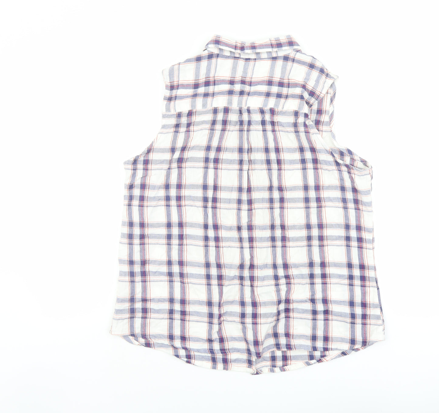 Originals Womens Multicoloured Plaid Cotton Basic Button-Up Size 18 Collared