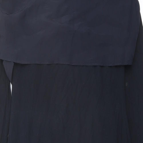 Mint Velvet Womens Blue Polyester Pencil Dress Size 10 Boat Neck Zip