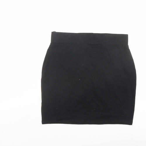 New Look Womens Black Polyester Bandage Skirt Size 12