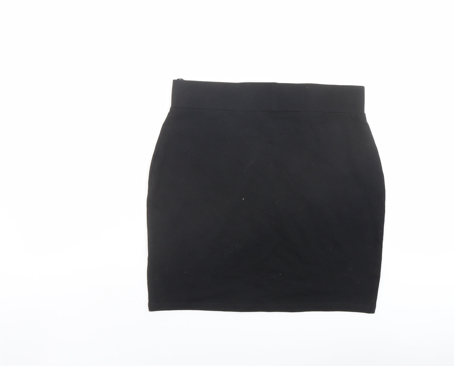 New Look Womens Black Polyester Bandage Skirt Size 12