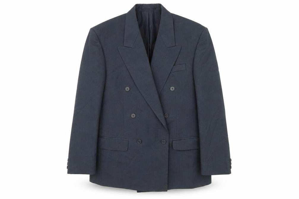 Burton Mens Blue Polyester Jacket Suit Jacket Size 40 Regular