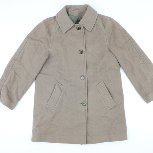 Debenhams Womens Beige Jacket Size 10 Button
